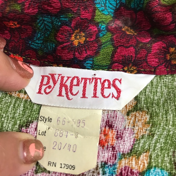 Pykettes Vintage Button Front Floral Shirt - Picture 6 of 7